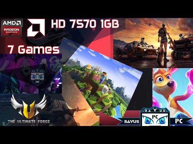 PC BUILD | 7 Games | DELL AMD Radeon HD 7570 1GB GDDR5 | Cam version | Part 3/3