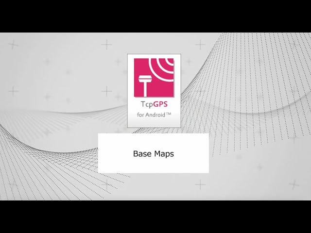 What are the available options for maps in Aplitop TcpGPS Android software