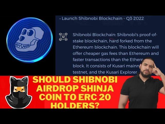 SHOULD SHINJA ERC20 HOLDERS BE AIRDROPPED THE BLOCKCHAIN? FOLLOWING SELLERS. THE UNFORTUNATE TRUTH.