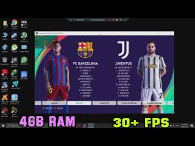 PES 2021 LOW END CONFIG FOR 4GB RAM PC AND LAPTOPS | 30 FPS ASSURED ! PHOENIX GAMER |