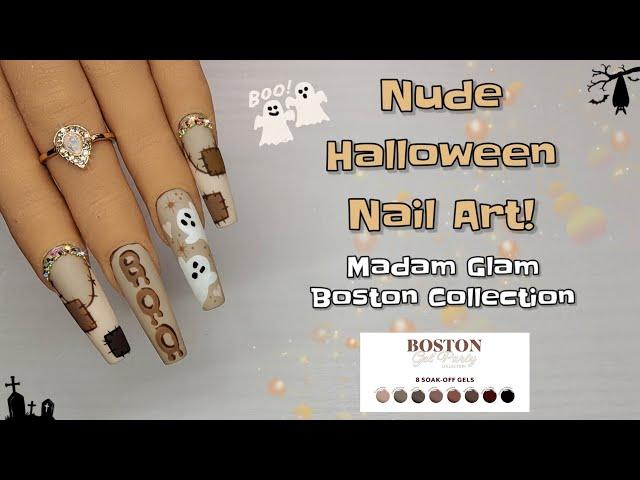 EASY HALLOWEEN NAIL ART! | MADAM GLAM BOSTON COLLECTION | NEW EXCITING BRUSHES & STUFFS!! 