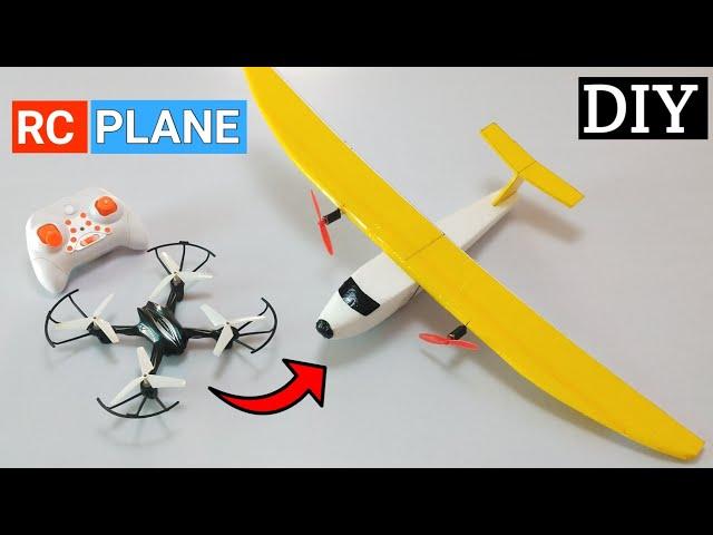 How To Make Rc Plane From Rc Drone at home #rcdrone #howtomake #rcplane