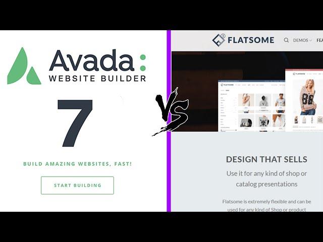 Avada vs Flatsome - Comparing bestseller Wordpress themes