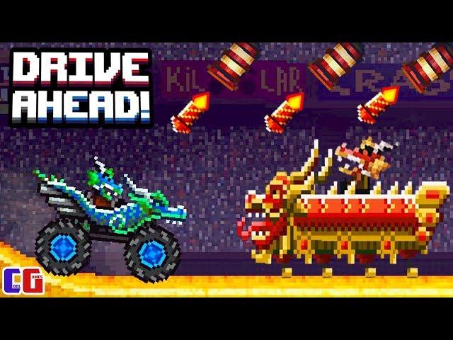 Drive Ahead BATTLE DRAGONS Crazy SPRING JOB Cartoon game about COMBAT CARS from CoolGAMES