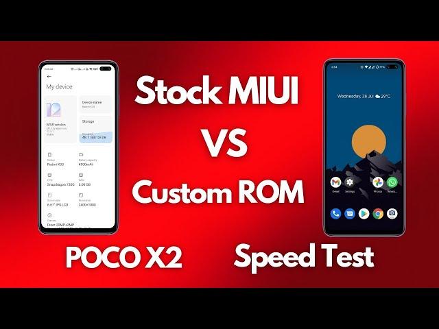 Stock MIUI ROM Vs Custom ROM Speed Test on POCO X2