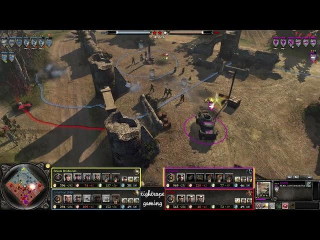 COH2 2v2 Sheila (UK) & Jonathan (US) vs KingOfB (OK) & Imbbe (OH)