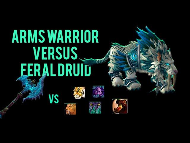 ВАР ПРОТИВ ДРУИДА ( ФЕРАЛ ) ДУЭЛЬНЫЙ ГАЙД /  ARMS WARRIOR VS FERAL DRUID WOTLK 3.3.5a PVP