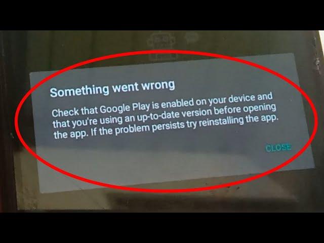 Fix Something Went Wrong Check That Google Play is enabled on your device Problem Real cricket 22
