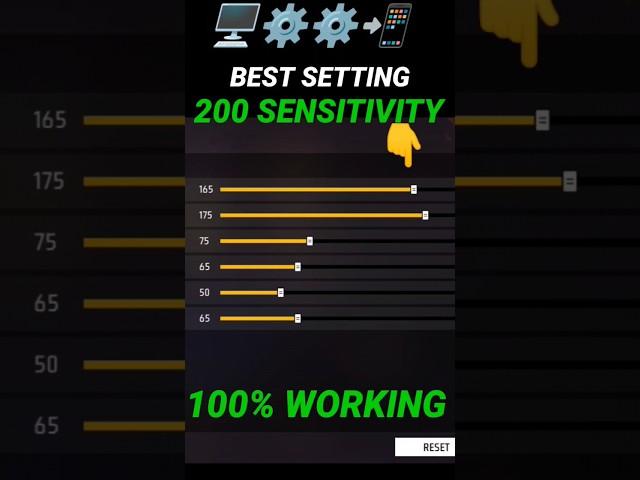 Free Fire Headshot setting 2024  200 Sensitivity Settings ️| Sensitivity + Hud Settings Free Fire