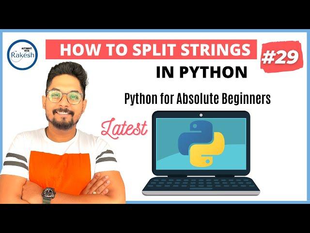 #29 Python Tutorial for Beginners | Python String Split | How to  split a string in Python?