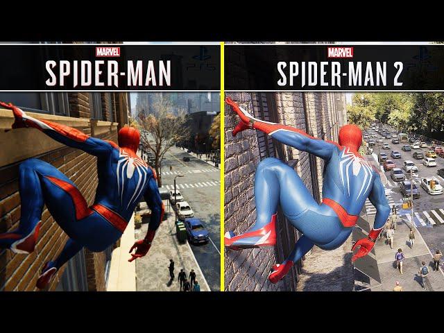 Marvel's Spider-Man vs Spider-Man 2 | PS5 | In-Depth Graphics Direct Comparison