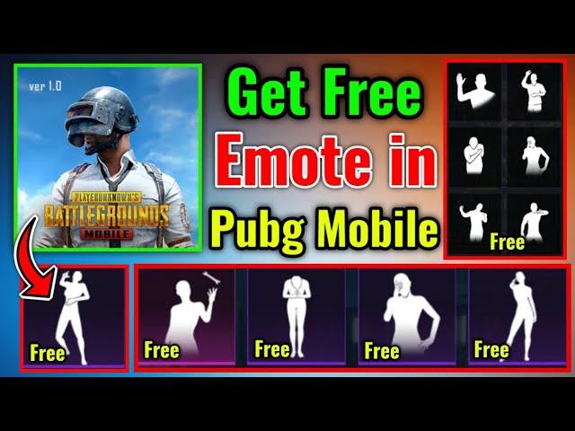 How to Get Free Emote in Pubg Mobile | Pubg Mobile me Free Emote kaise le (100% Proof)