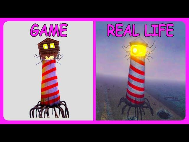 Lighthouse Head Monster In Real Life | All Eat Monster | Guess The MONSTER'S VOICE