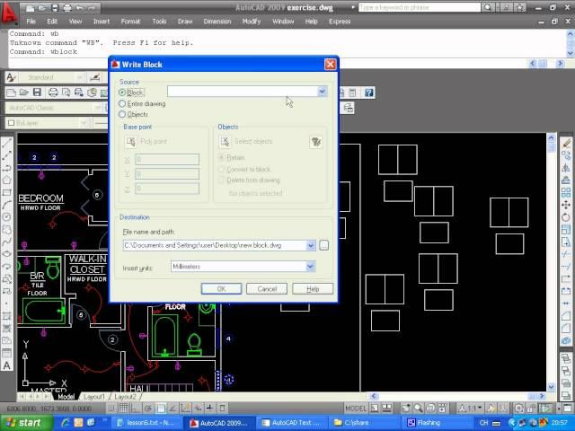 AutoCAD - Wblock command