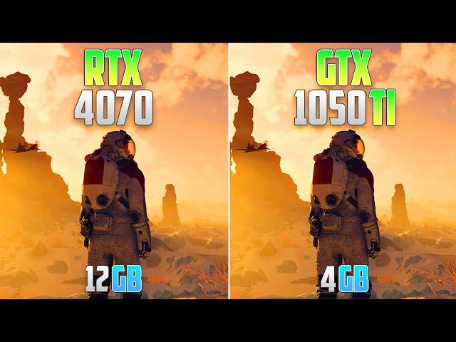 GTX 1050 TI vs RTX 4070 - How BIG is the Difference?