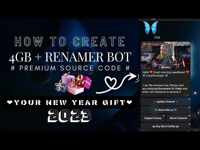 [ #PREMIUM Renamer BOT ] - How to create premium renamer bot with 4gb rename support | #Renamer_BOT