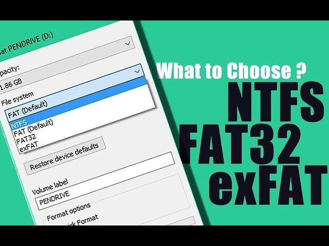 How to Convert NTFS, FAT32 or exFAT without Losing Data