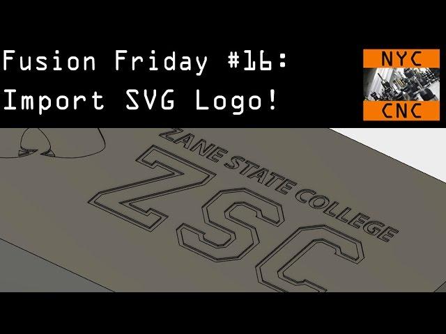 How to Import SVG Logo, Scale & Move in Fusion 360! Fusion Friday #16