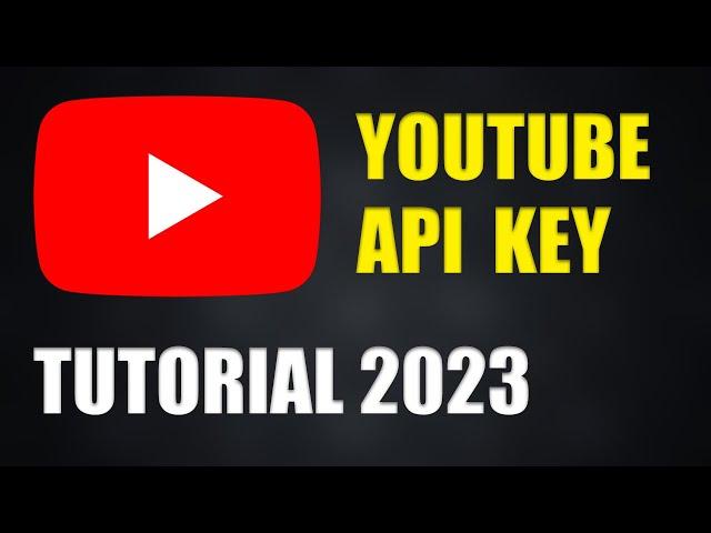 Create Youtube Api Key In 2023 Tutorial