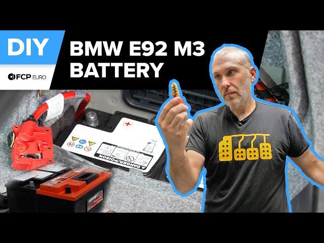 BMW E90 M3 Battery Replacement DIY (2008-2013 BMW E90, E92, E93 M3)