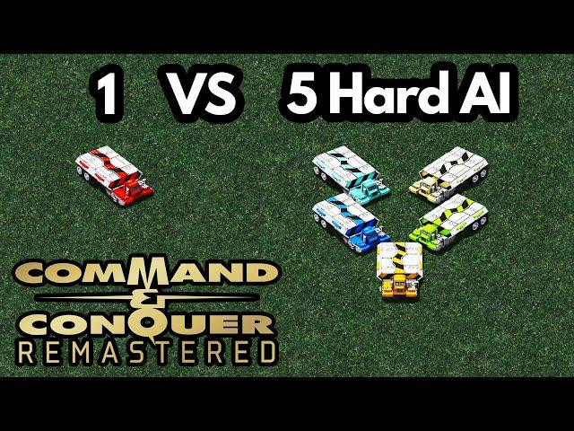 1 Nod vs 5 Hard AI - Command & Conquer Remastered