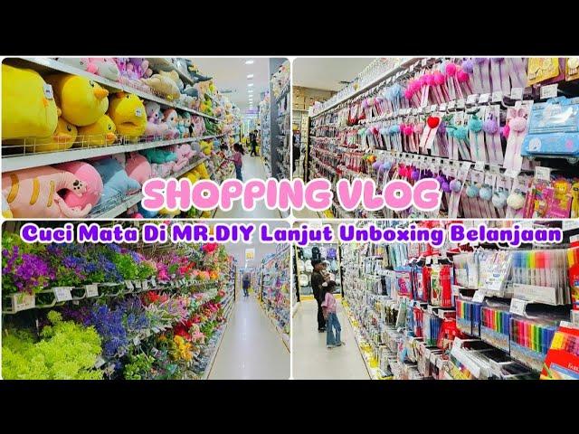 DAILY VLOG IBU RUMAH TANGGA || Shopping Dan Cuci Mata Di MR.DIY Lanjut Unboxing Belanjaan #dailyvlog