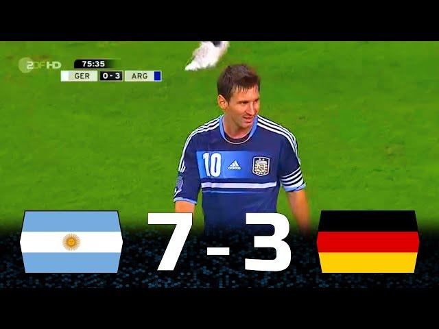 Argentina Destroying Germany In 2 Friendly Matches : 2012, 2014 Argentina vs Germany Highlights