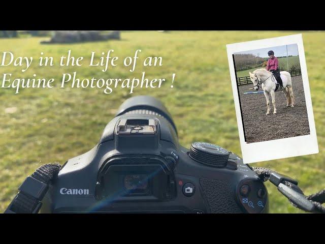 DAY IN THE LIFE OF AN EQUINE PHOTOGRAPHER! / Dressage, tack cleaning and a LOT of photos!