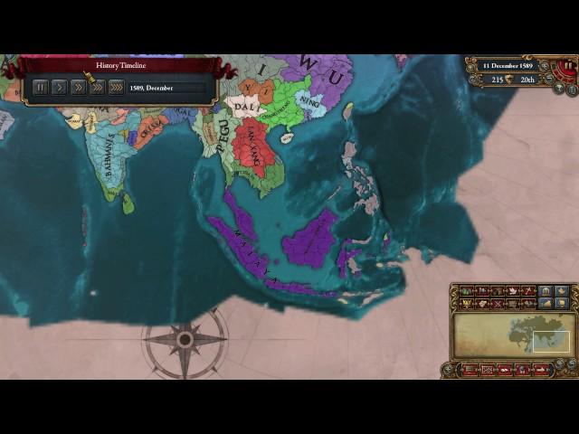 EU4 Malacca to Malaya Timelapse