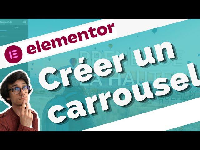 Carrousel gratuit avec Elementor