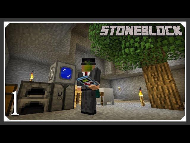 Stoneblock Modpack | Stoneblock Start & Cobble Generator! | E01 (Stoneblock Let's Play)