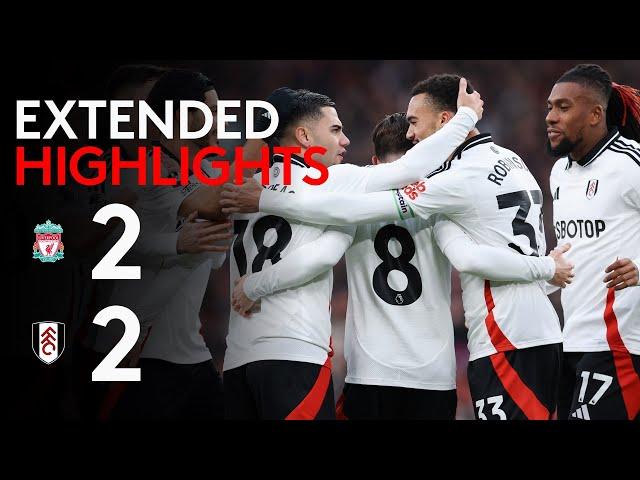 EXTENDED HIGHLIGHTS | Liverpool 2-2 Fulham | Point At Anfield