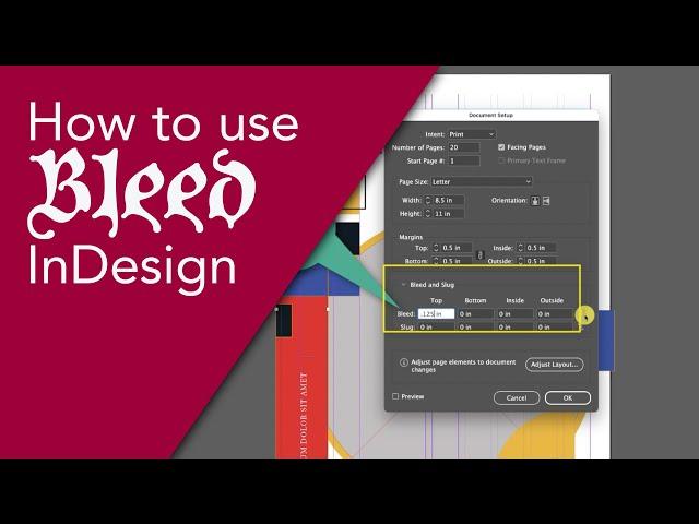 How to use Bleed in Adobe InDesign: Bleed for Beginners