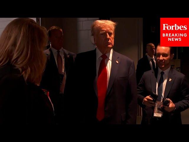 BREAKING NEWS: Trump Arrives Backstage At RNC, First Public Appearance Since Assassination Attempt