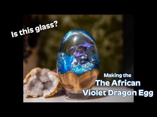 Woodturning the African Violet Dragon Egg