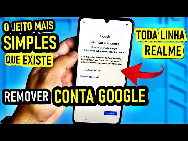 COMO REMOVER CONTA GOOGLE DE QUALQUER CELULAR REALME (O Jeito mais Simples que EXISTE)