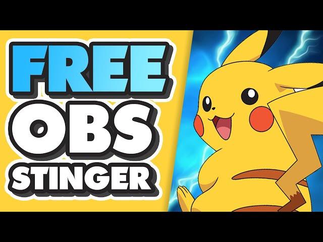 FREE OBS Stinger Transition for OBS and Streamlabs: Pokemon