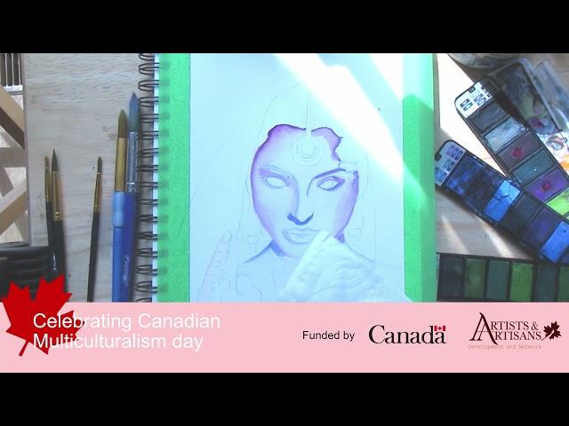 Khaula Mazhar Art Tutorial - Canadian Multicultural Day