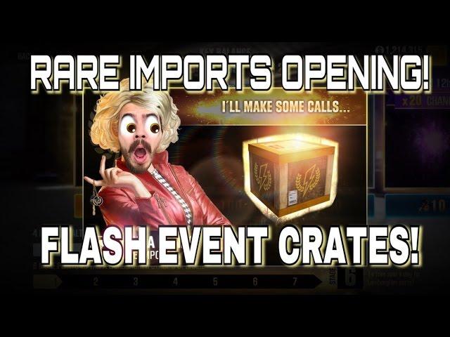 RARE IMPORTS OPENING SPECIAL EDITION FLASH EVENT CRATES! | CSR Racing 2