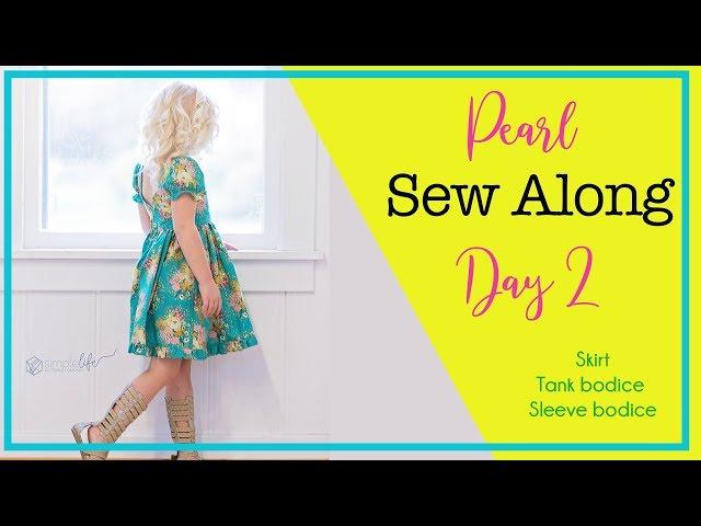 Pearl Sew Along day 2 - Girls zipper back top/ dress sewing video tutorial