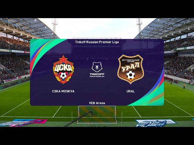 CSKA Moskva vs Ural - VEB Arena | 03/04/2022 | PES 2021 Gameplay