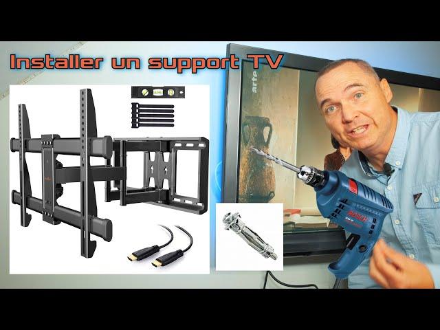 Installer un support TV mural sur un mur.Comment fixer un écran plat sur un mur ? TUTO conseils