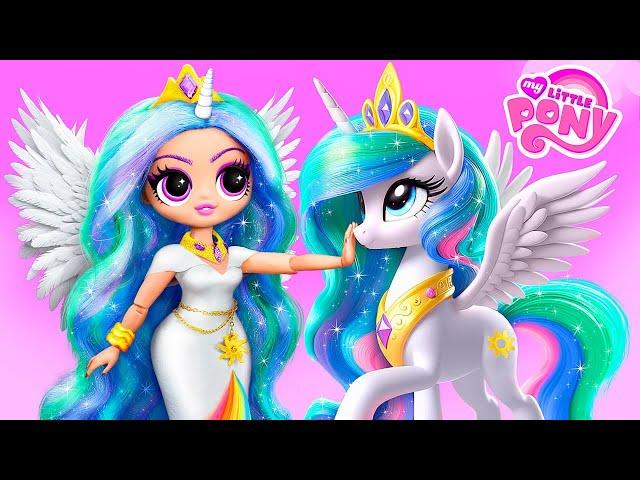 Bagaimana Mengubah Kuda Poni Menjadi Manusia? MLP: Celestia Dan Luna / 32 Kreasi Boneka LOL OMG