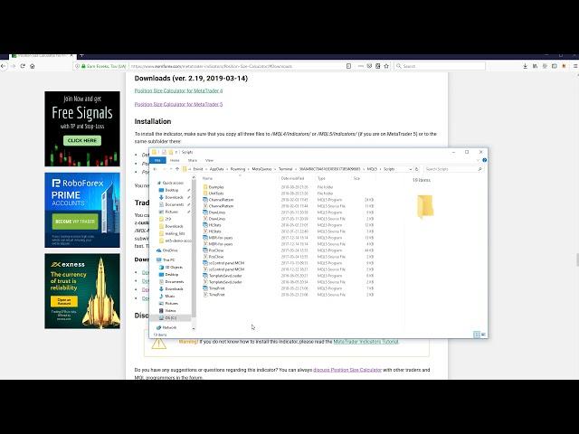 How to Download and Install Position Size Calculator for MetaTrader Forex Platform