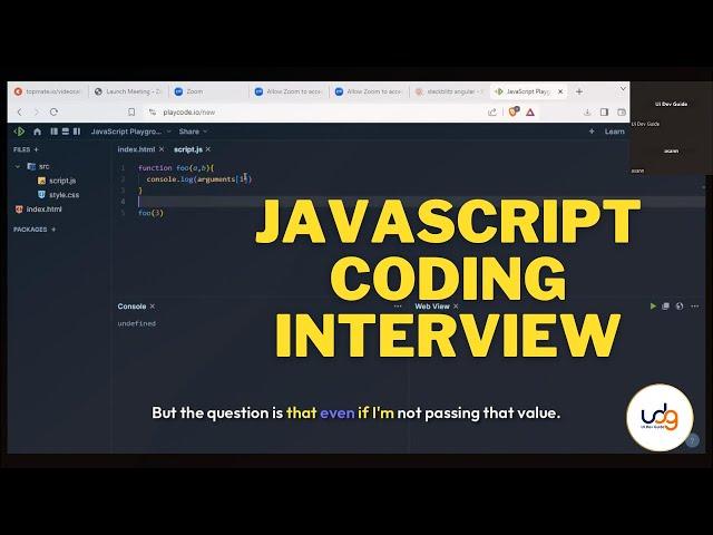 JavaScript Interview Questions and Answers | JavaScript coding interview  @uidevguide