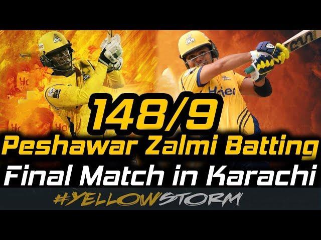 Peshawar Zalmi Batting | PSL 3 Final in KHI | Peshawar Zalmi Vs Islamabad United | HBL PSL 2018|M1F1