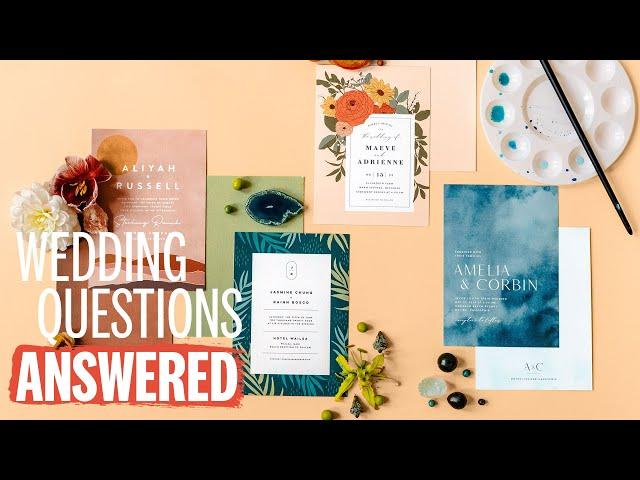 WEDDING INVITATIONS! Everything You Need to Know | Wedding Questions Answered | The Knot