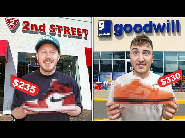 Who Can Find The MOST EXPENSIVE Sneaker In A Thrift Store? - Ft. Seth Fowler