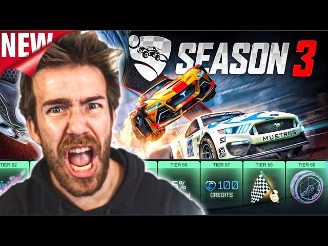 BUYING ALL THE TIERS OF THE NEW ROCKET PASS IN Rocket LEAGUE (Season 3)