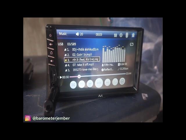 Review Head Unit Double Din 7" AVI-1800DSB MKII